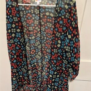 LuLaRoe Geometric Patterned Kimono